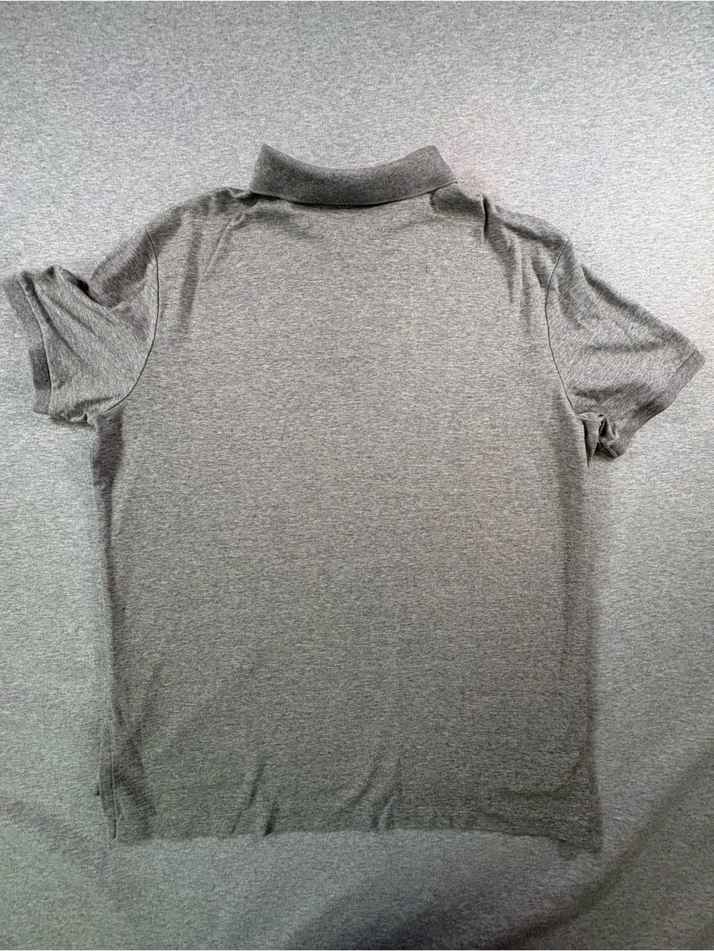 Polo Ralph Lauren Men XL Gray 100% Cotton Classic Fit Polo Shirt Navy Pony Logo